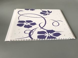 내화성이 있는 주문을 받아서 만들어진 자주색 꽃 Pvc 장식적인 패널 이동 인쇄