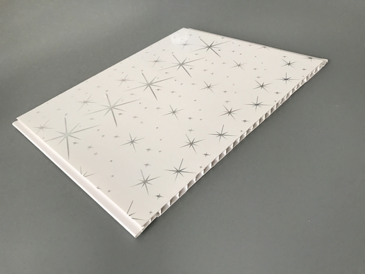 별 디자인 핫 스탬핑 PVC 패널 경제적인 장식 방수 벽 패널 욕실용 25cm 30cm 너비