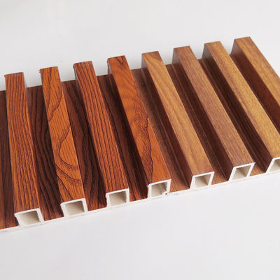 OEM 중공 나무 곡물 대리석 색상 WPC 나무 살대 벽 패널 클래딩 인테리어