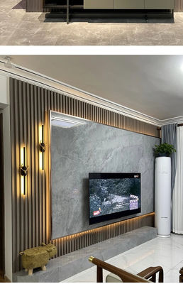 23MM 방수 플루티드 PVC 실내 WPC 벽 패널 커버링 섬유 대나무 장식 Rejilla De Pvc