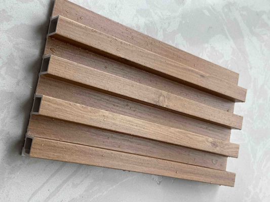 160MM WPC 그릴 슬랫 3D PVC 플루티드 벽 패널 방수