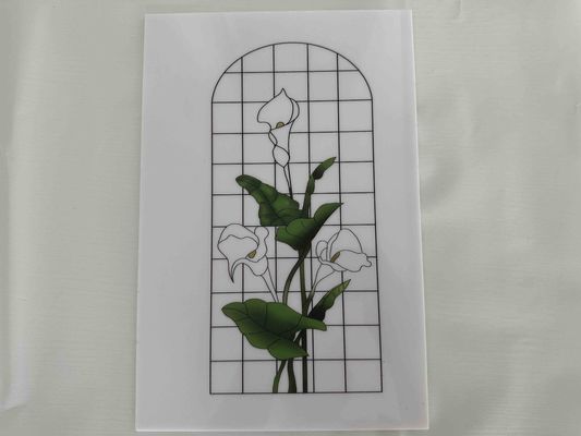 플로럴 인상 플란차스 장식 폴리스티렌 시트 PS 플라스틱 라미나스 여러 색상 문 장식용