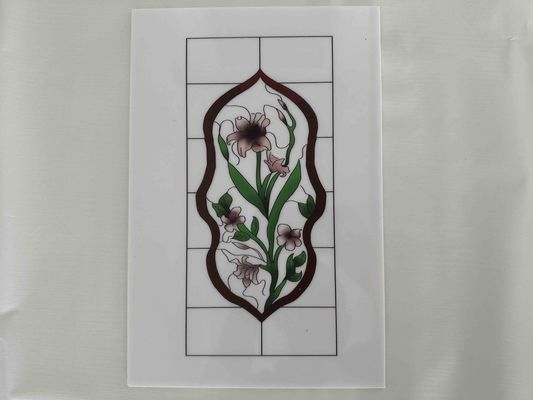 플로럴 인상 플란차스 장식 폴리스티렌 시트 PS 플라스틱 라미나스 여러 색상 문 장식용