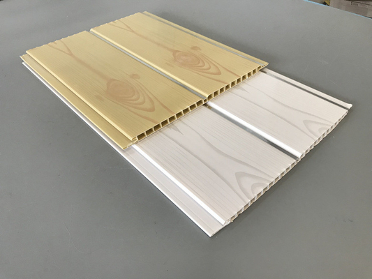 200 × 5.95M 인테리어 예술적 Pvc 목재 클래싱 패널 레스토랑 7mm 두께 8 인치 pvc 천장 패널 인기 나무 색상