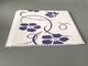 Customized Purple Flower Pvc Decorative Panels Transfer Printing Fireproof