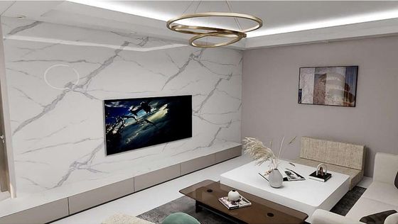 뜨거운 판매 3mm UV 대리석 가닥 흰 PVC 벽 패널 1220*2440mm UV 판 내부 장식 벽