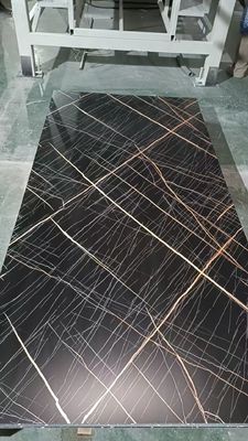 욕실용 인기 UV 마블, 라틴 아메리카산 방수 플라스틱 대리석 보드, 회색 UV 마블 벽 패널