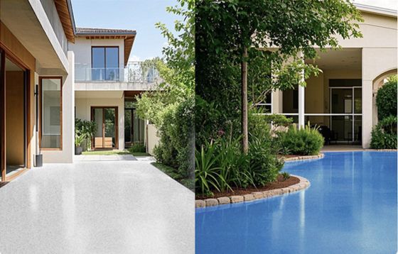 중국 공장 공급 에폭시 컬러 모래 페인트 콘크리트 바닥용 새로운 바닥재 셀프 레벨링 바닥 페인팅