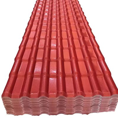 Colonial Tejas de UPVC para Latina America ASA coating UPVC roofing sheets PVC building material for outdoor rooftop Spanish pvc wave synthetic resin tiles