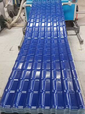 Low cost UPVC roof tiles for residential homes Light weight 2mm thickness Spanish style PVC roofing material for construction