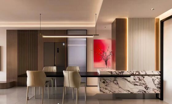 중국 대나무 석탄 섬유 목재 장판 PVC 벽판 5mm 대나무 벽판 WPC 장판 벽판 설치가 쉬운 pvc 벽판