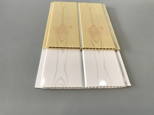 200 × 5.95M 인테리어 예술적 Pvc 목재 클래싱 패널 레스토랑 7mm 두께 8 인치 pvc 천장 패널 인기 나무 색상