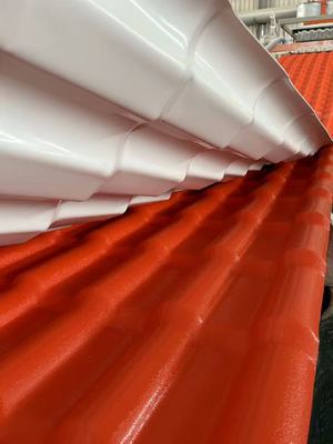 ASA Tejas de UPVC Popular laminas de plastico para techos external Colonial color espanola tejas de UPVC China Spanish UPVC roof sheets